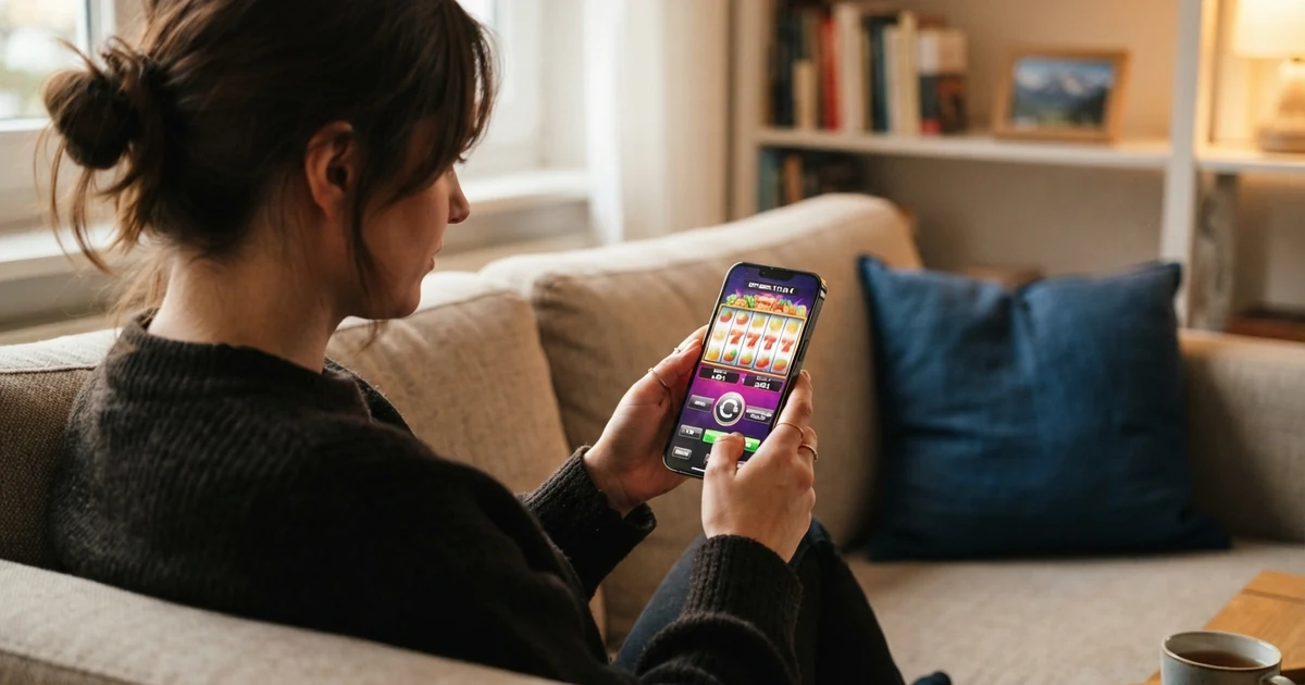 Smartphone mit geöffneter Google-Wallet-App und einer Casino-Website im Hintergrund, Zahlungsbestätigung auf dem Bildschirm
