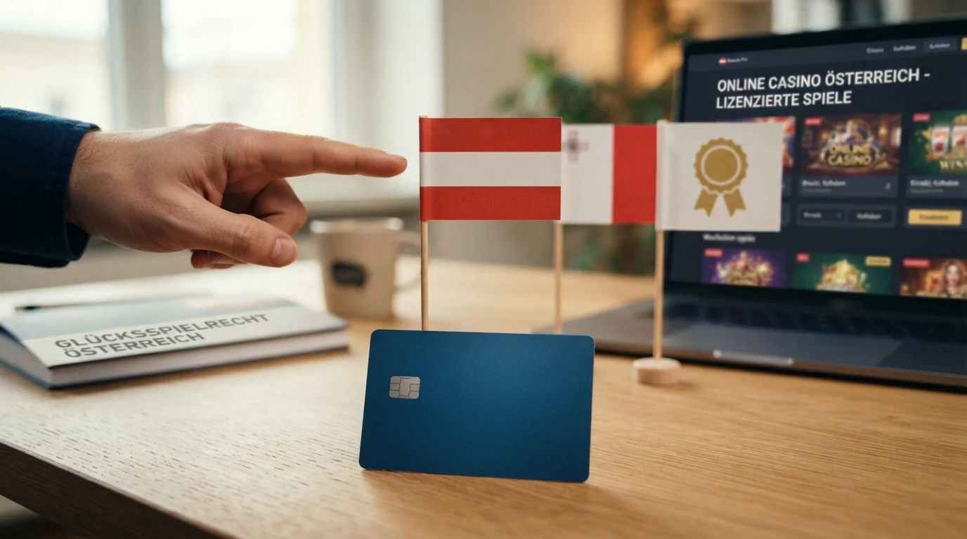 Infografik: AT-Konzession vs. MGA-Lizenz vs. Curaçao — rechtliche Gültigkeit in Österreich