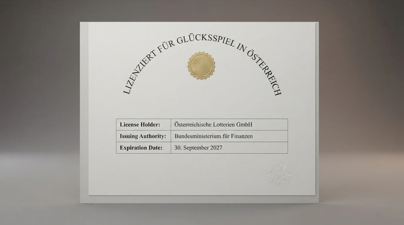 Screenshot oder Nachbildung des win2day-Logos neben dem Hinweis auf die österreichische Glücksspielkonzession und das BMF als Aufsichtsbehörde