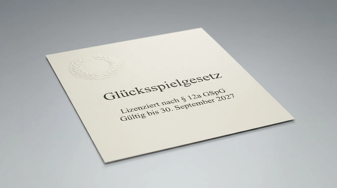 Offizielles Dokument mit dem Schriftzug „Glücksspielgesetz“ und dem Bundesadler der Republik Österreich neben dem BMF-Logo