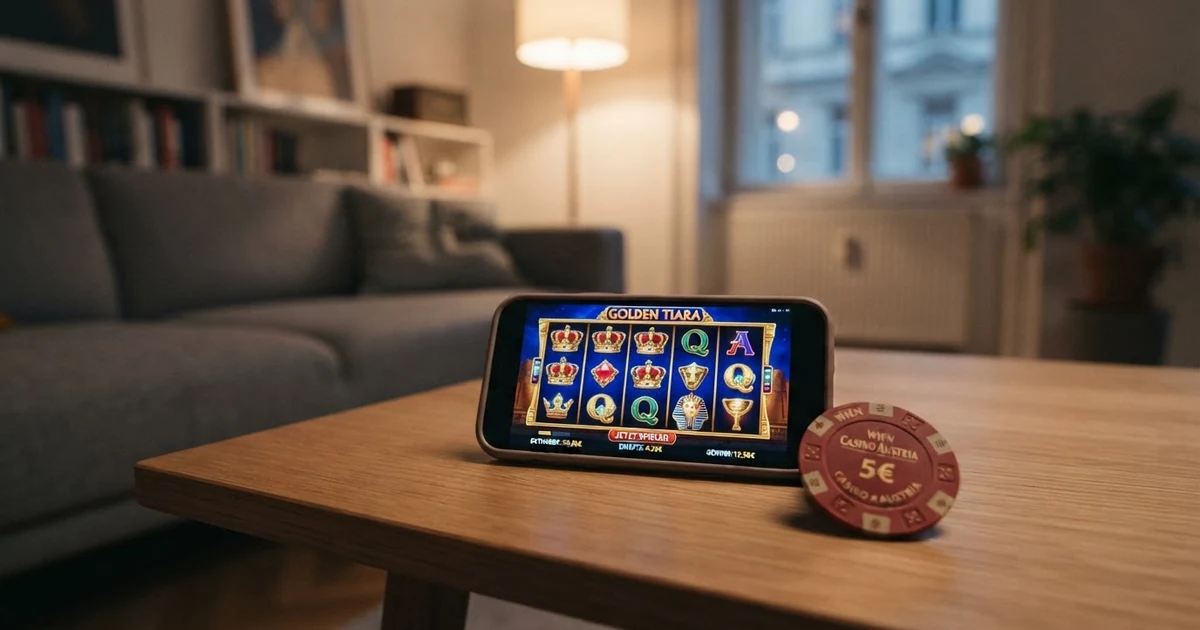 Zehn Casino-Logos in einer Reihe, das win2day-Logo mit einem grünen Haken und dem Schriftzug „Konzessioniert“, die übrigen neun mit einem grauen Informationssymbol